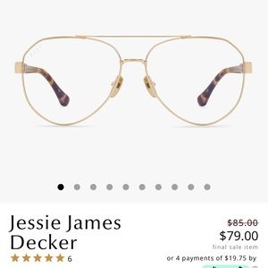 JESSIE JAMES DECKER BLUE LIGHT SUNGLASSES